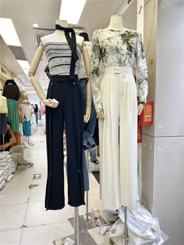 New in early summer! [naisha beard] simple, advanced and versatile solid color casual pants (only casual pants) ys1-6120# CLS