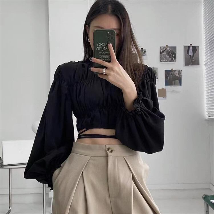 [FC] Korean Short personalized bandage sunscreen long sleeved shirt 1073# PCZ