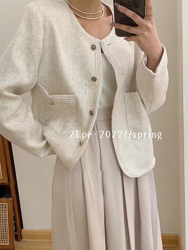 goods in stock! New year in early spring! [Ze] single breasted comfortable Korean short coat 8196# ll