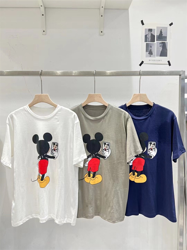 [td] casual Mickey print short sleeve T-shirt t003968# XJ