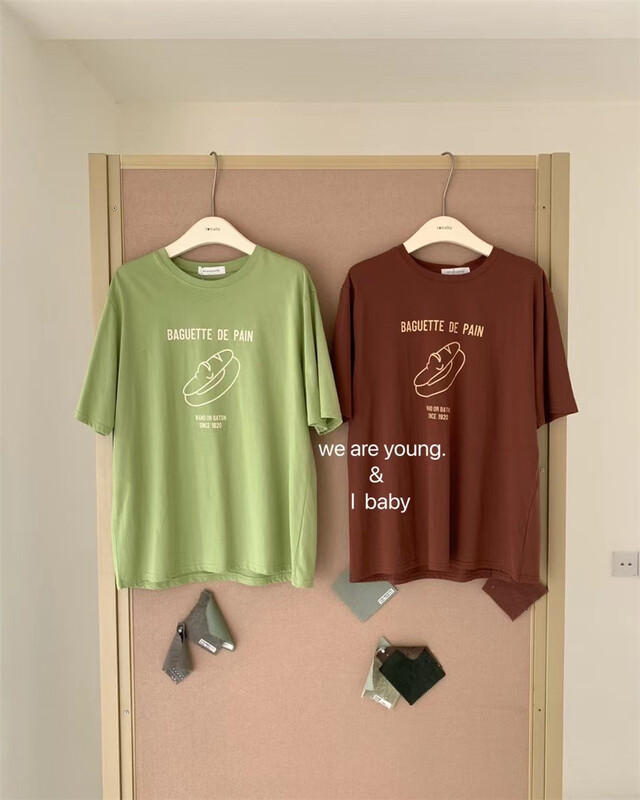 Six colors! New in early summer! [we are young] Korean casual round neck printed short sleeve T-shirt 058# zxx