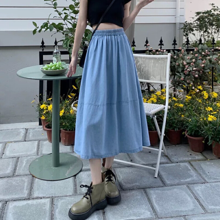 [S.J] elastic high waist lady pleated skirt ys2225# LSW