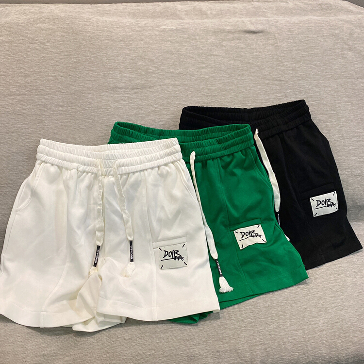 [Qijia +] simple and loose design label casual shorts 7717# JJ