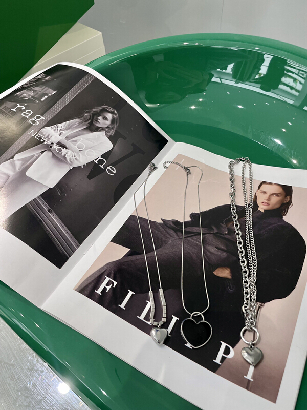 [bobo1972] Design Pendant versatile short necklace 451767# ozq