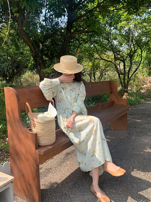 New year in early spring! [timely rain] Hanfeng ins comfortable and versatile dress (with belt) 60252# WPL