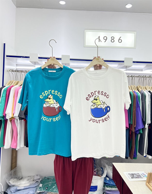 New in early summer! [1986] cartoon cute loose short sleeve T-shirt ys1-893# LSL