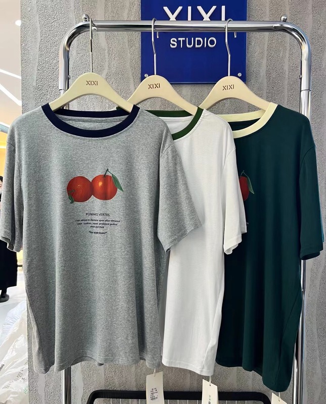 【XIXI STUDIO】番茄印花寬鬆短袖T恤  8917#  XYJ