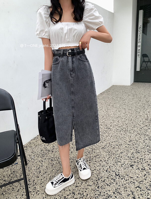 New year in early spring! [t one] Korean style slim and foreign style skirt (without belt) ys1-9039-1# LSL