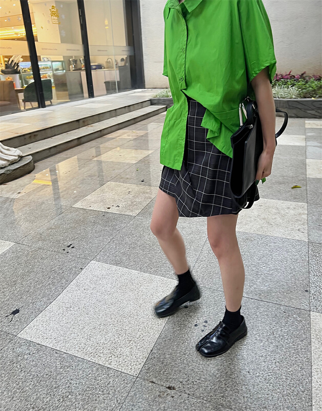 [YST] niche design irregular shirt 10210# XJ