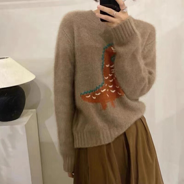 New year in early spring! [Gangan] Japanese lazy little dinosaur warm sweater 6300# ll