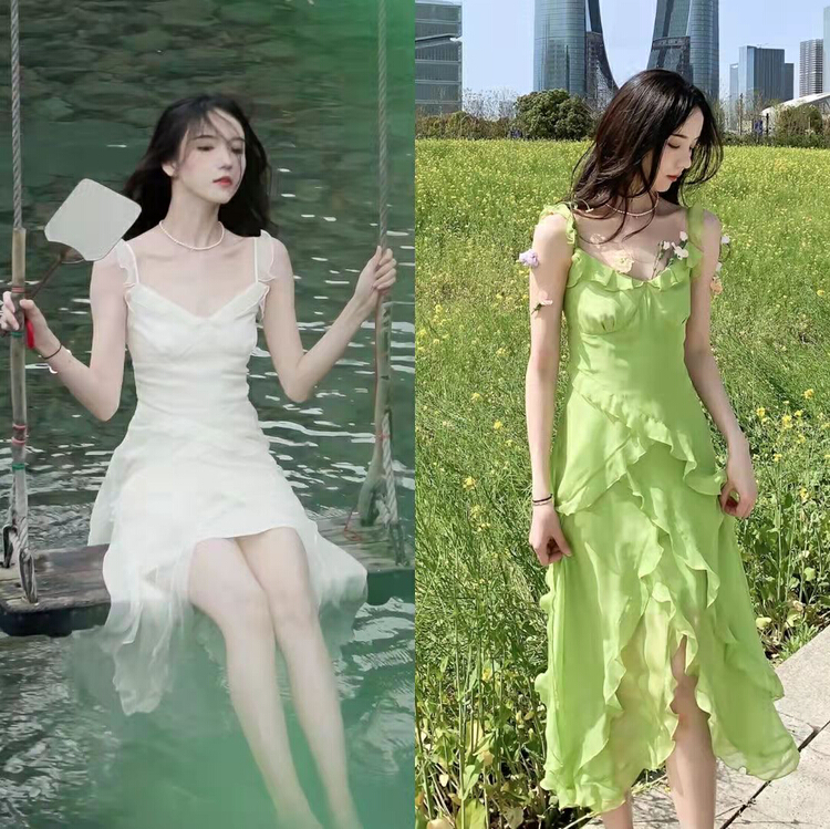 [LML] Korean design style retro slim dress 9682# ozq