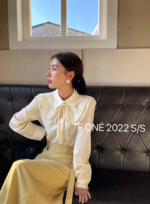 New year in early spring! [f one] French elegant and versatile shirt (without collar) ys1-56027# jhy