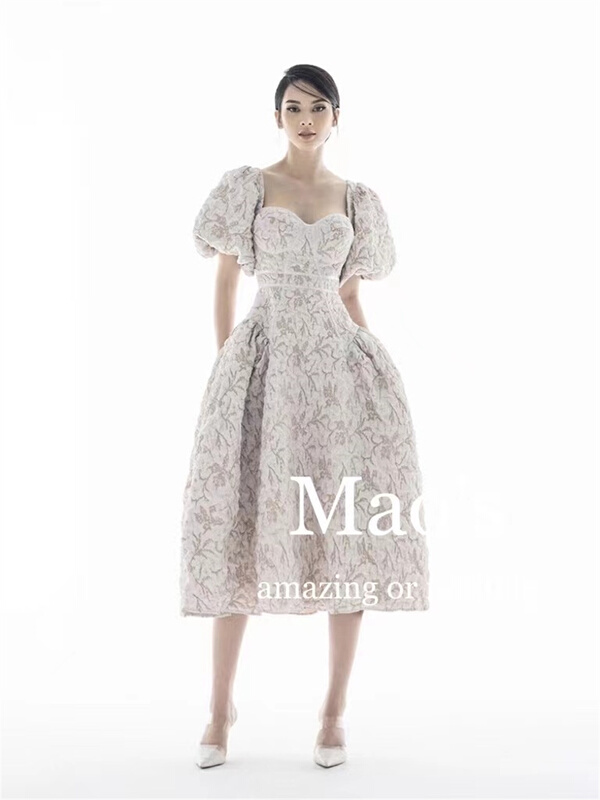 New in early summer! [Mao's] celebrity style high sense floral dress ys1-6579# JJ