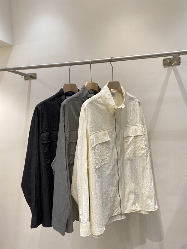 [be] Korean fashion Double Pocket Shirt 0085# ZZL