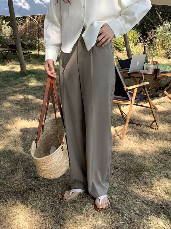 Original price 122.95! New year in early spring! [T.G] simple basic versatile trousers 15861# cqw