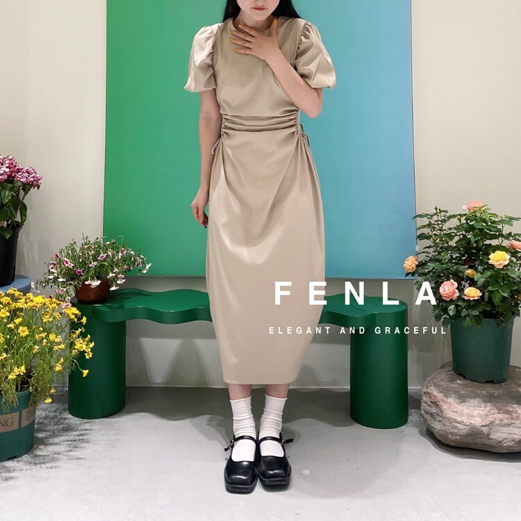 New in early summer! [fenla] slim and versatile dress 68303-1# XYJ