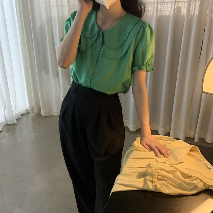 [ohhhh] Korean fashion aging baby collar shirt 1532# CLS