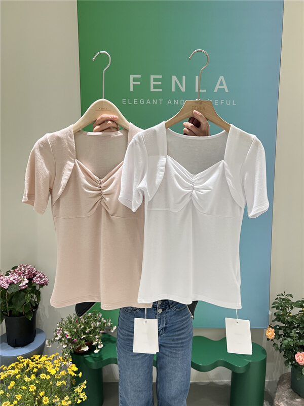 New in early summer! [fenla] slim fit, versatile, slim short sleeve T-shirt 5396# XYJ