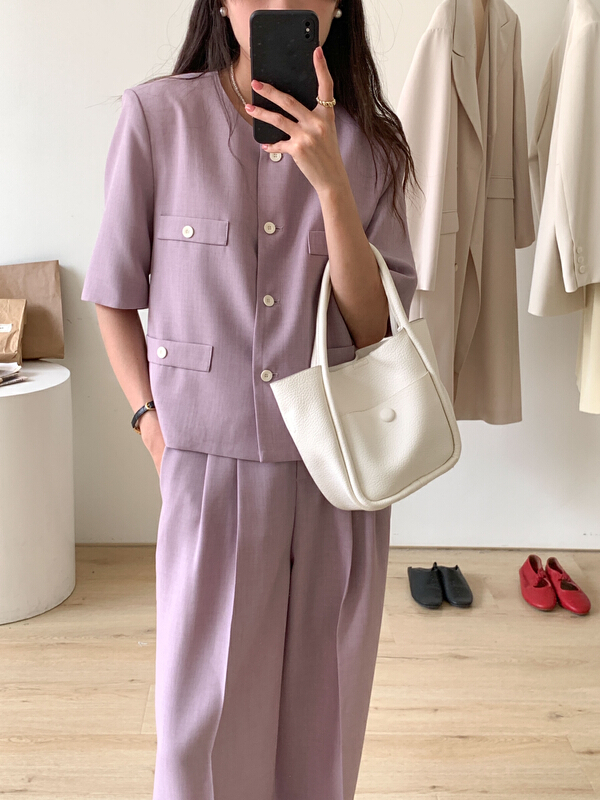 New in early summer! [Tn] Korean simple retro short coat w1053# cqw