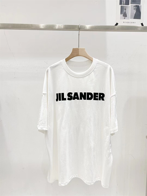 [td] simple and versatile letter printed short sleeve T-shirt t003932# XJ