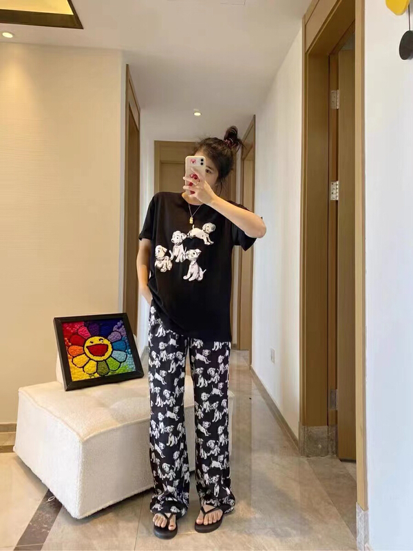 "Miss Xi Xi" personalized printed loose casual pants 8861# CL