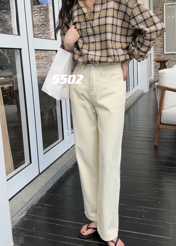 【JFT】韓版百搭顯瘦牛仔褲  J5502#  CLS