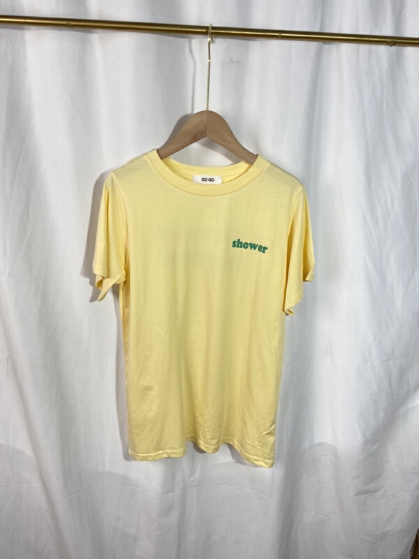 New in early summer! [Yi show shop] letter printed loose Casual Short Sleeve T-shirt ys1-948# Cl