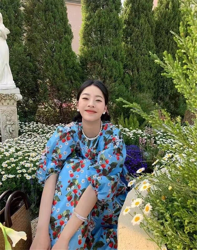 [Yan Zhen] flower fashion dress 87130# PCZ