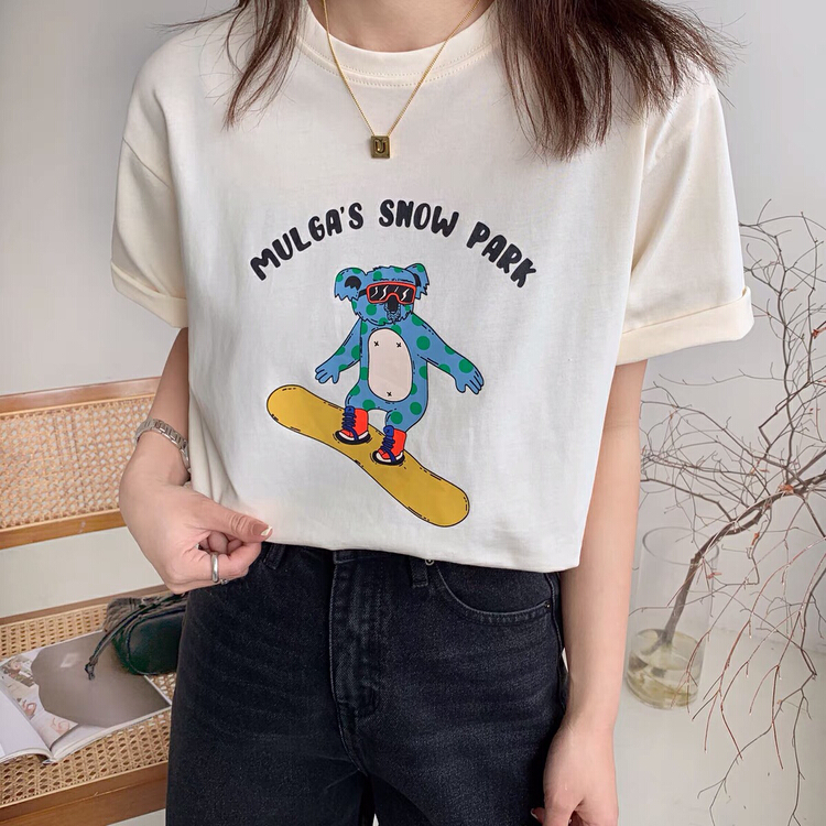 New in early summer! [ziyijia] cartoon printed versatile short sleeve T-shirt ys1-0140# WTT