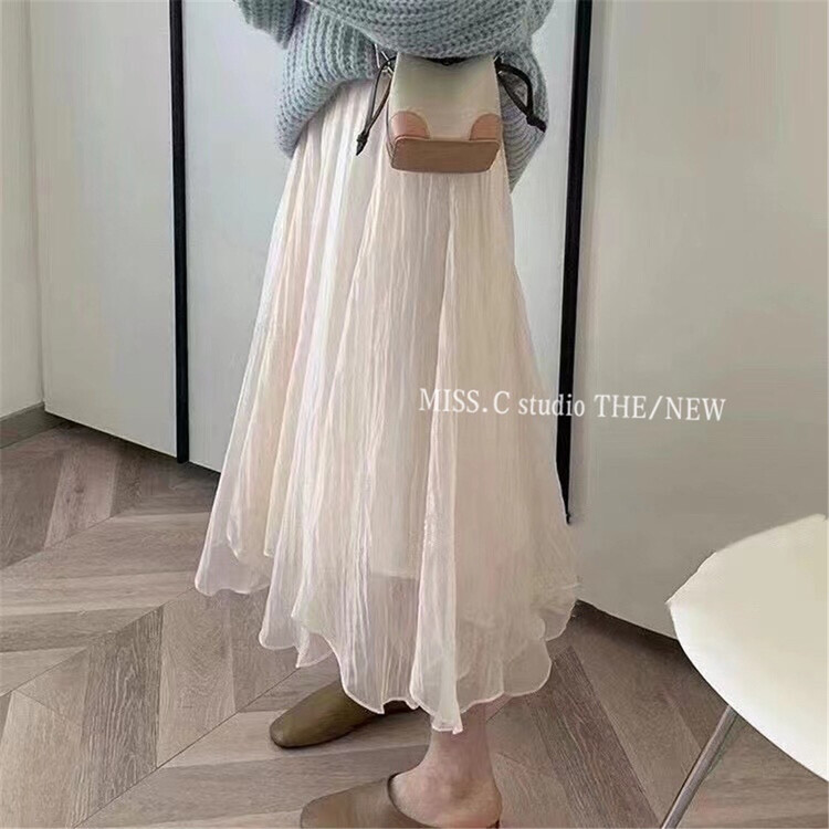 New in early summer! [miss. C studio] gentle wind lady mesh skirt ys1-1001# zxx
