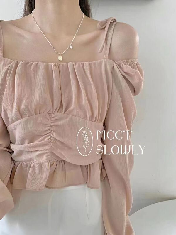 New year in early spring! [CTT] sweet aging care machine off shoulder shirt 1133# cqw