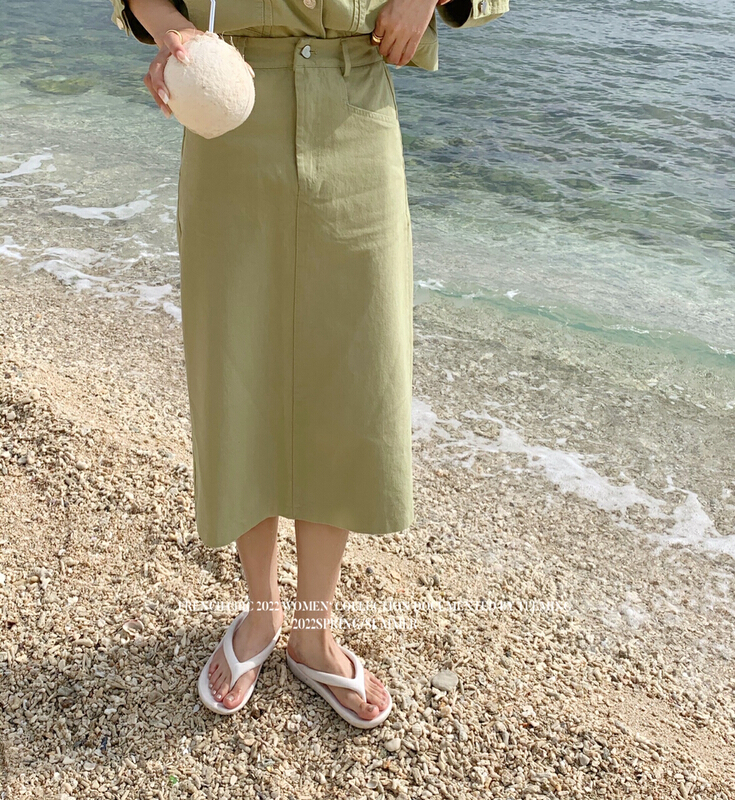 Original price 62.04! New year in early spring! [teem ing] slim design skirt 22t008# hjy