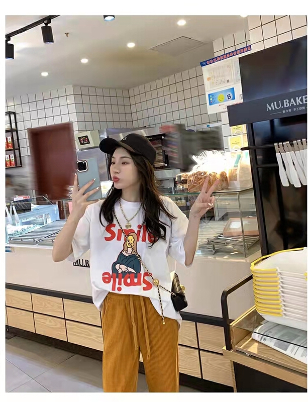 初夏上新!【依琳】麗莎女孩印花短袖T恤  YS1-2140#  WTT