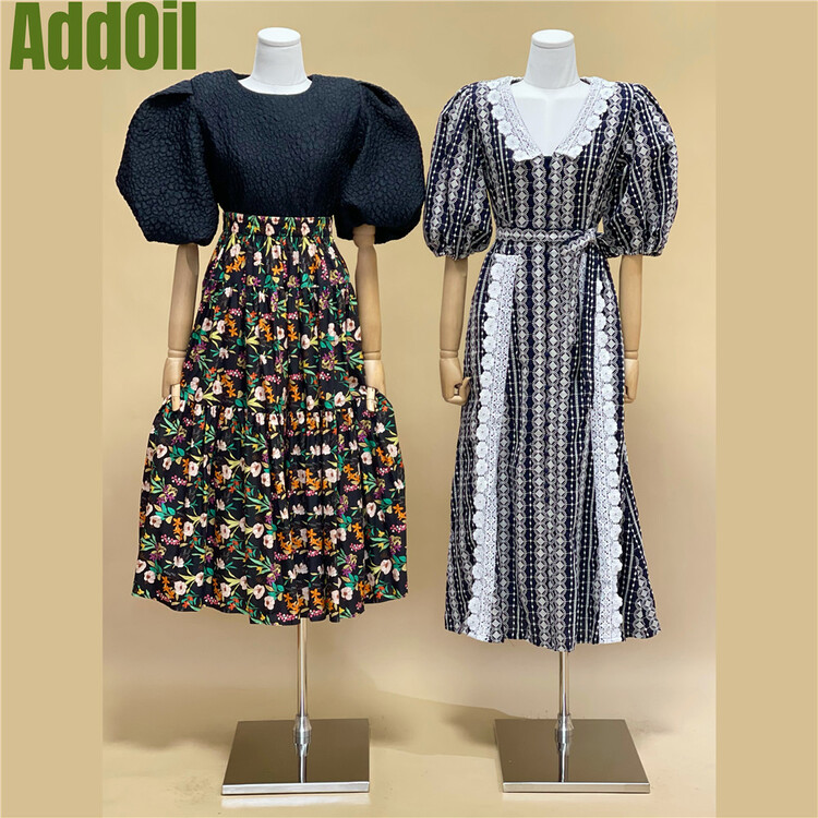 [addoil] embroidered lace fashion dress 9900# zxl