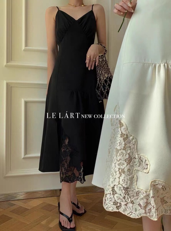 goods in stock! New year in early spring! [u.me] temperament V-neck suspender dress 5638# hjy
