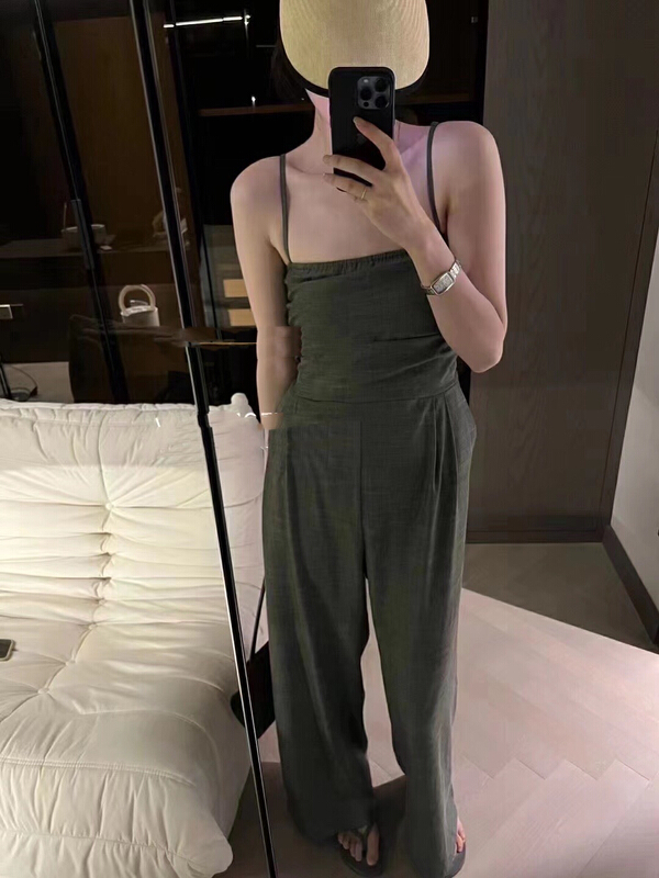 [lidada] Korean suspender loose Jumpsuit 2939# HBx