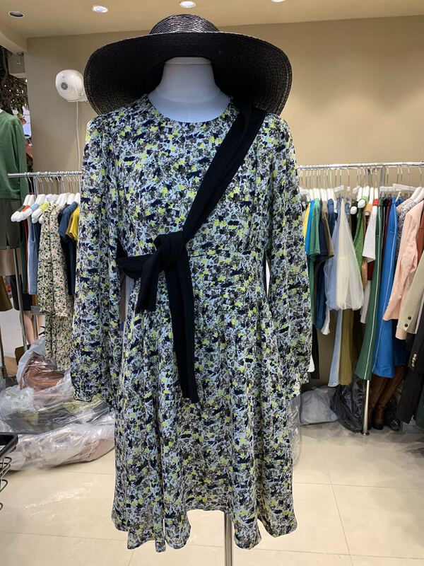 "TRUSTME" Korean floral round neck dress (skirt only) 19090# YYW