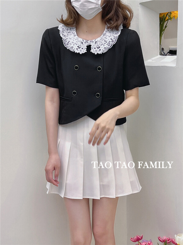 New in early summer! [Taotao family] Korean simple solid color pleated skirt 3559# lwy