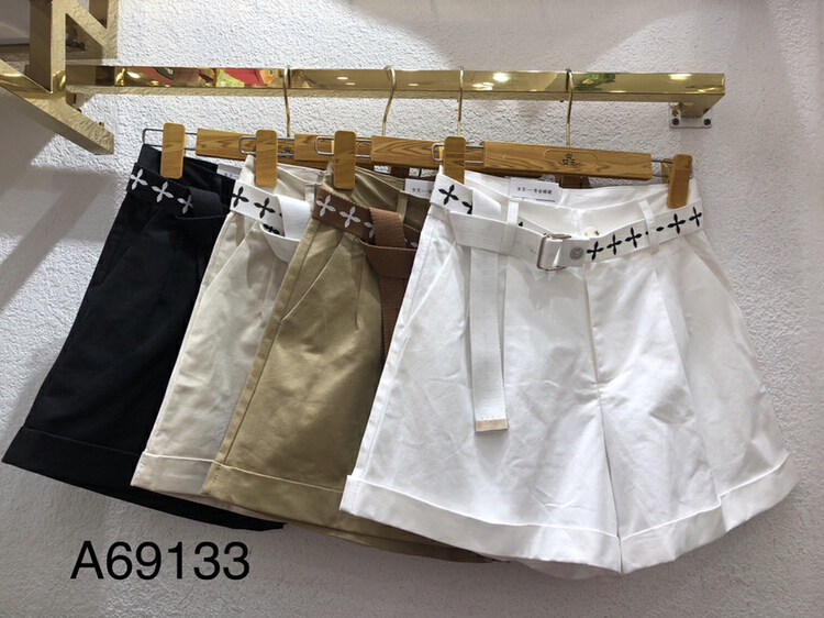 New in early summer! [queen] versatile fashion and foreign style casual shorts (with belt) a69133# ozq
