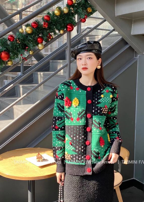 Christmas money! [tabmini] Korean warm sweater with Christmas atmosphere (only sweater) d15102# YYW