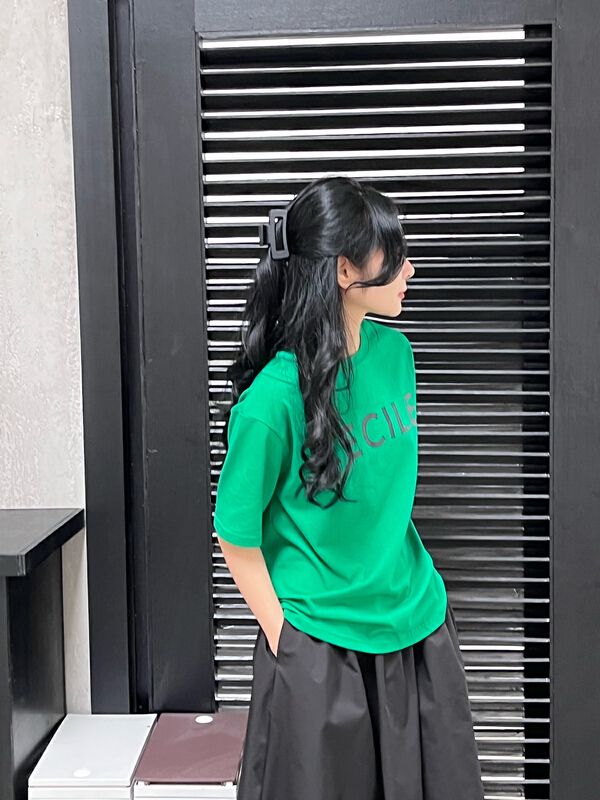 Original price 39.48! New year in early spring! [mr.banana] Korean version simple temperament versatile letter short sleeve T-shirt ys1-8802# L