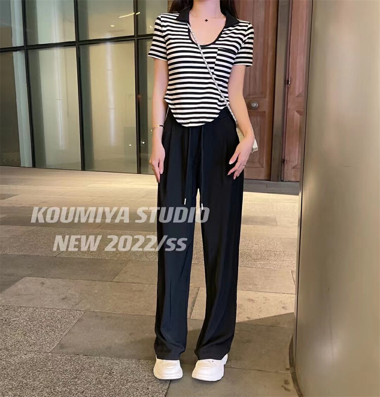 [koumiya] High Waist Chiffon wide leg trousers (pants sold separately) 9911# PCZ