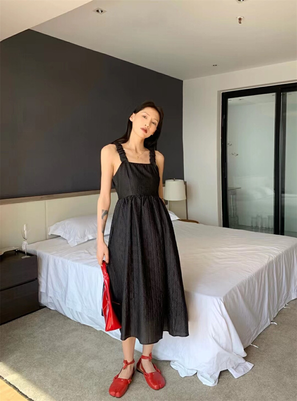 [ICC] French advanced jacquard sleeveless medium length dress 8106# PCZ