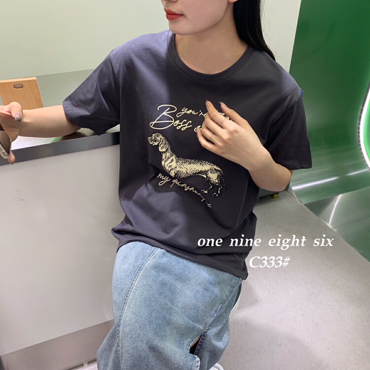 [1986] personalized pattern versatile short sleeve T-shirt c333# XYY