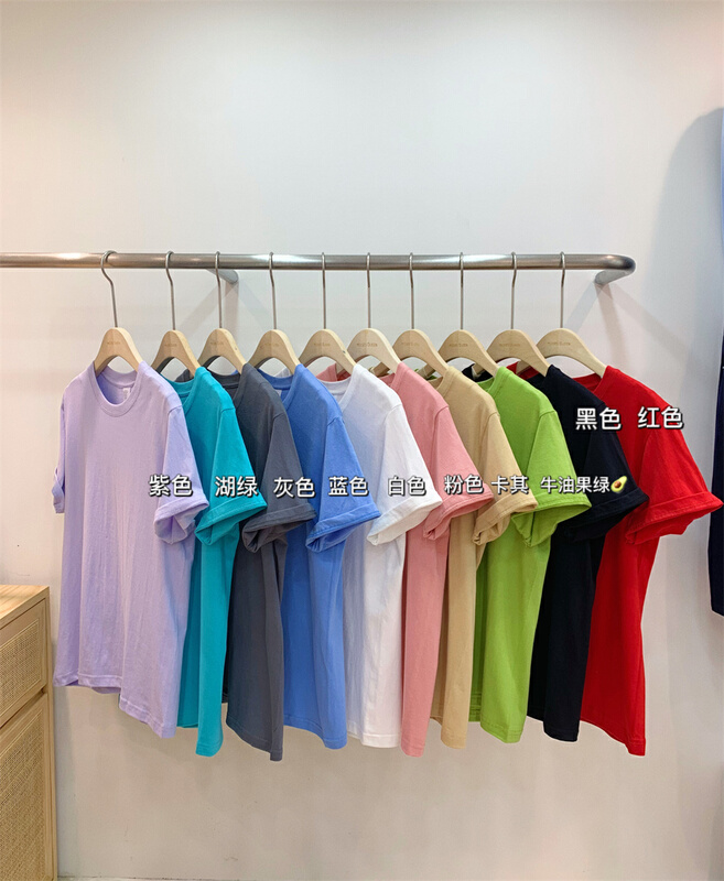 New year in early spring! [Moses queen] clean round neck solid short sleeve T-shirt 50112# XYY