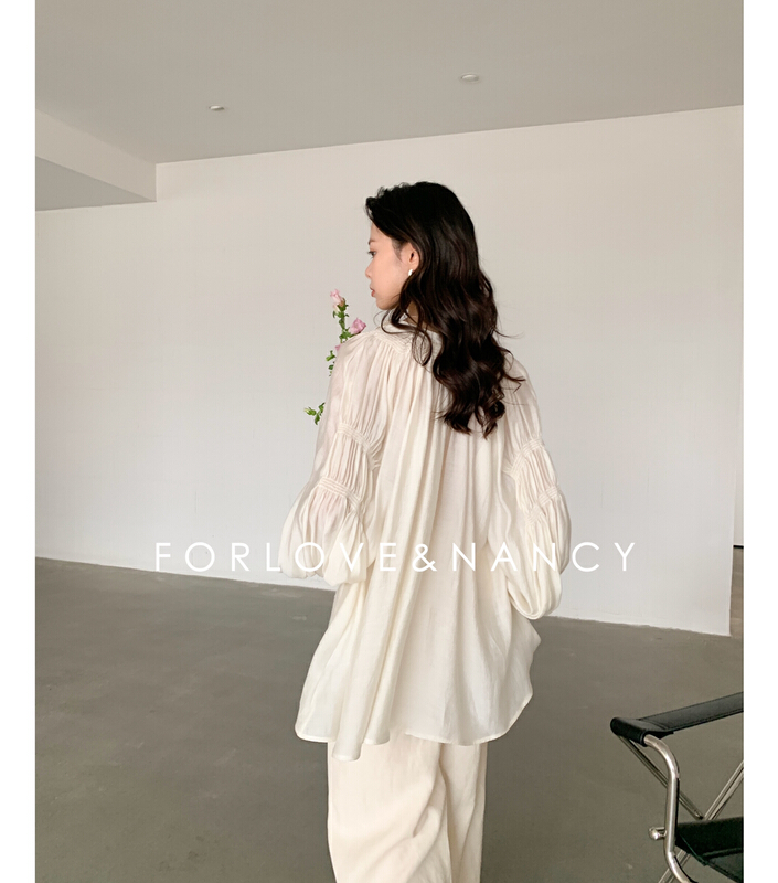 New year in early spring! [FN] Korean version simple temperament shirt la2xb5161n# cqw
