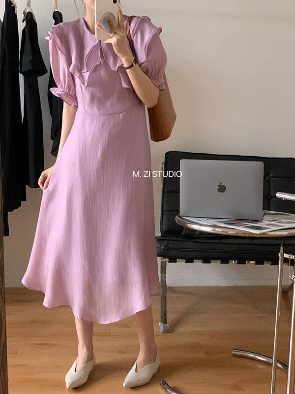 goods in stock! New in early summer! [m.zi studio] Korean style waist closing thin lace up dress ys1-6857# HBx