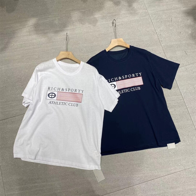 [self] crew neck versatile American print short sleeve T-shirt 7152# zyh