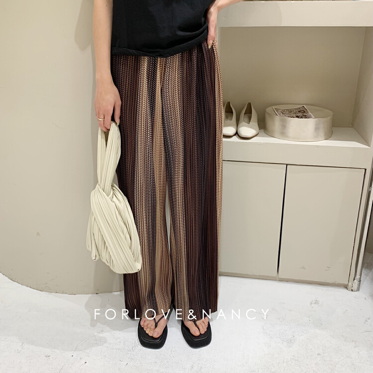 Original price 110.54! New year in early spring! [FN] simple, loose and slim casual pants 95099# cqw