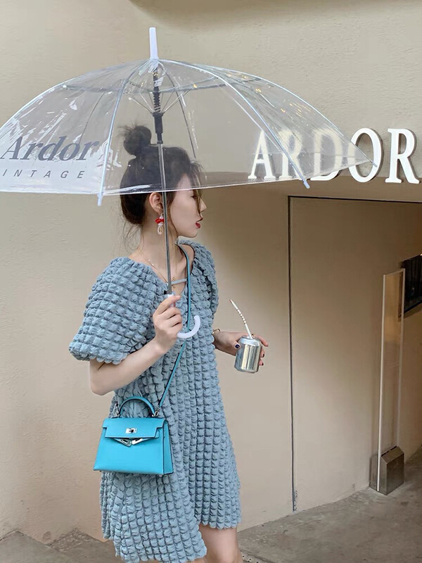 New year in early spring! [wgwe] bubble sleeve versatile sweet dress 1131# PCZ